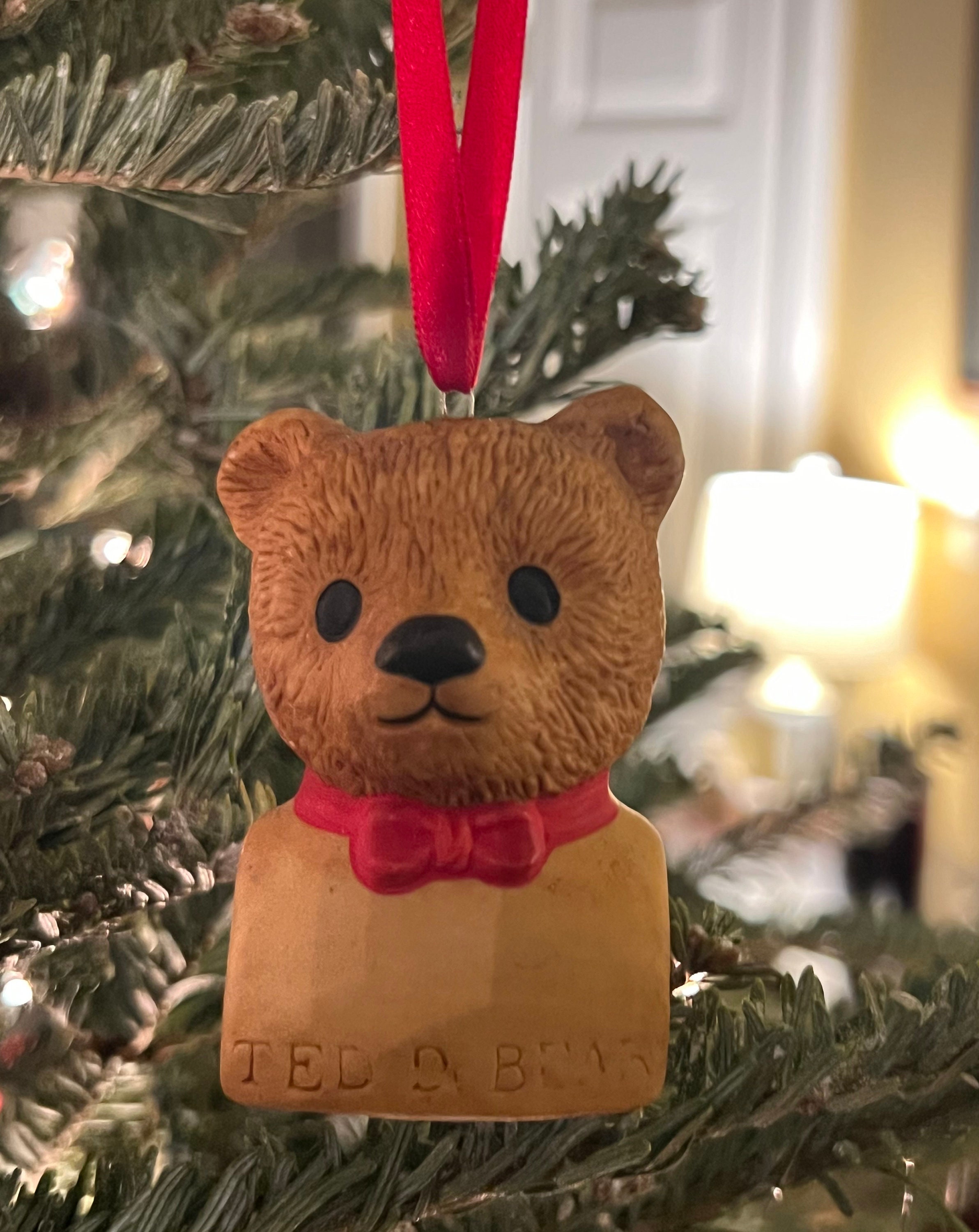 Teddybär Christmas Ornament 1983 Ted D Bear Ornament by Dept 56 - Etsy