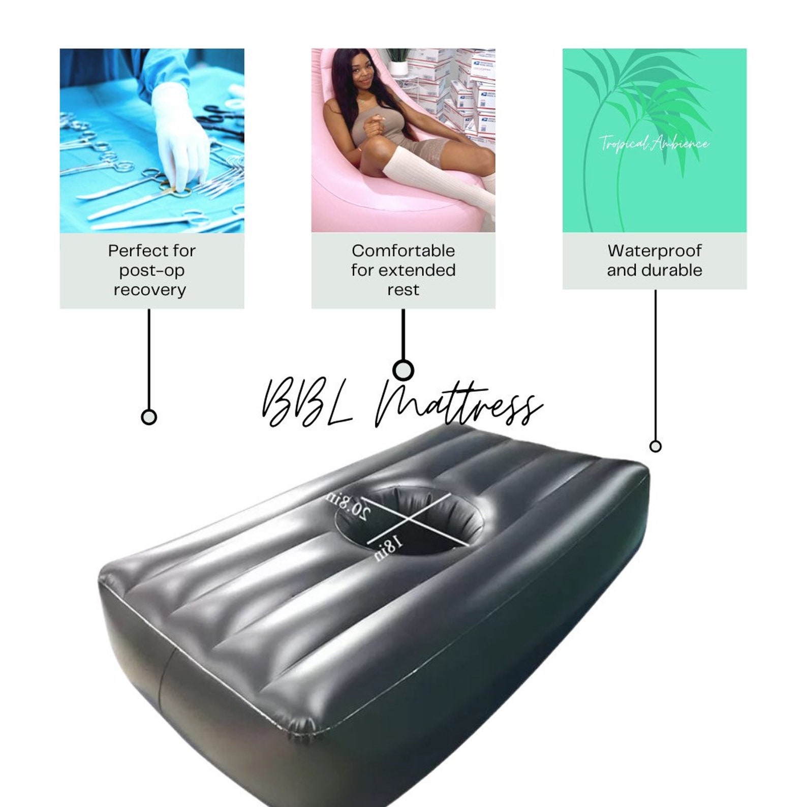 Inflatable BBL Mattress Etsy