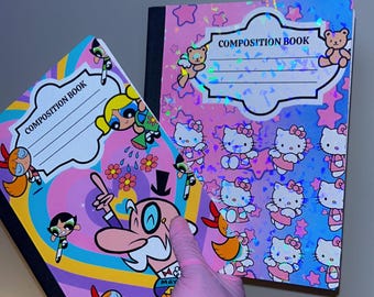 Personalisiertes Zusammensetzungs-Notizbuch, Schul-Notizbuch, benutzerdefinierte Buchumschläge, Notizbuch, Buch, lustige Buchumschläge, Geschenk für Lehrer, Favor