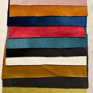 Velluto 10 pezzi 6" x 10", adatto per patchwork, progetti di artigianato, non si sfilaccia quando viene tagliato, lavabile in lavatrice