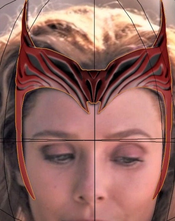 Scarlet Witch Headpiece 3D Model Etsy