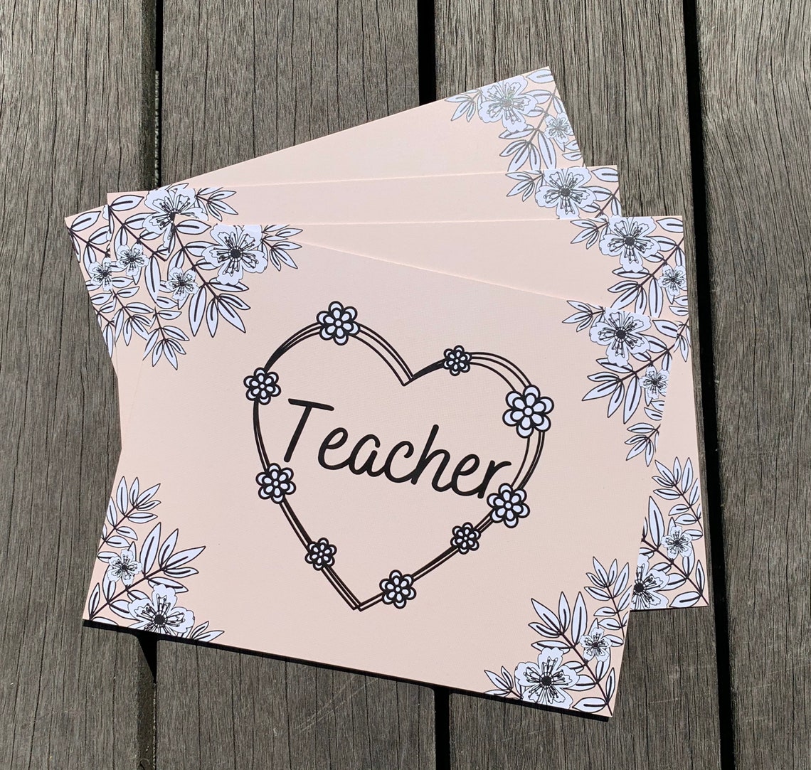 Teacher Postcards Etsy