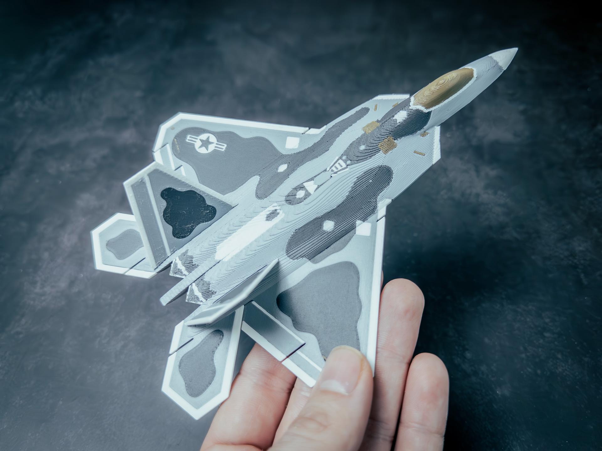 F 22 Raptor Display Model F-22 Raptor 3D Model – Stealth Fighter Jet Desktop Display - Etsy