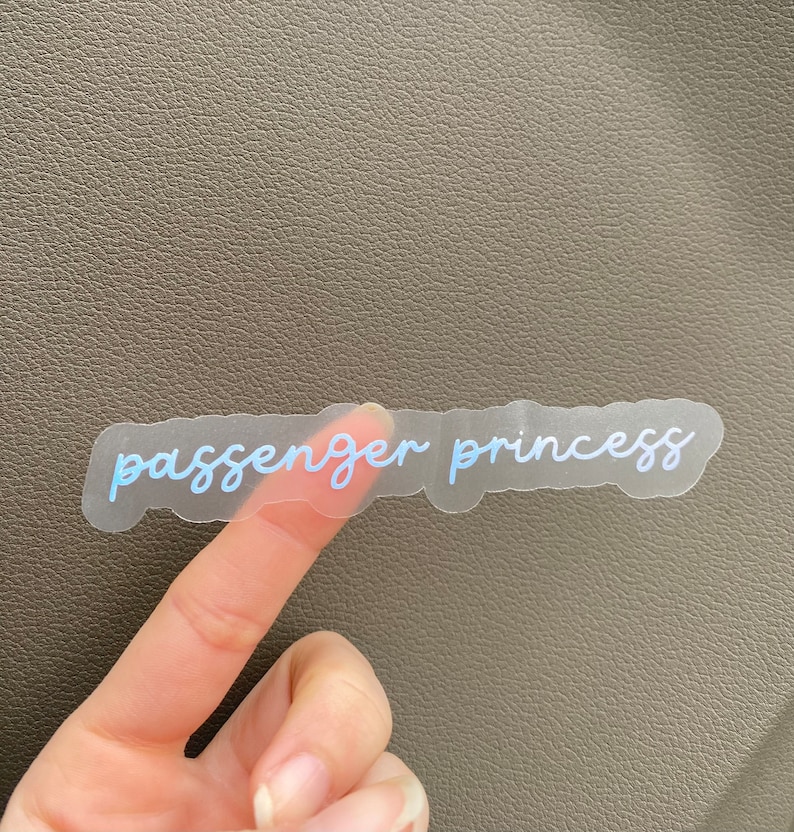 Passenger Princess Vinyl Decal Car Decal Etsy