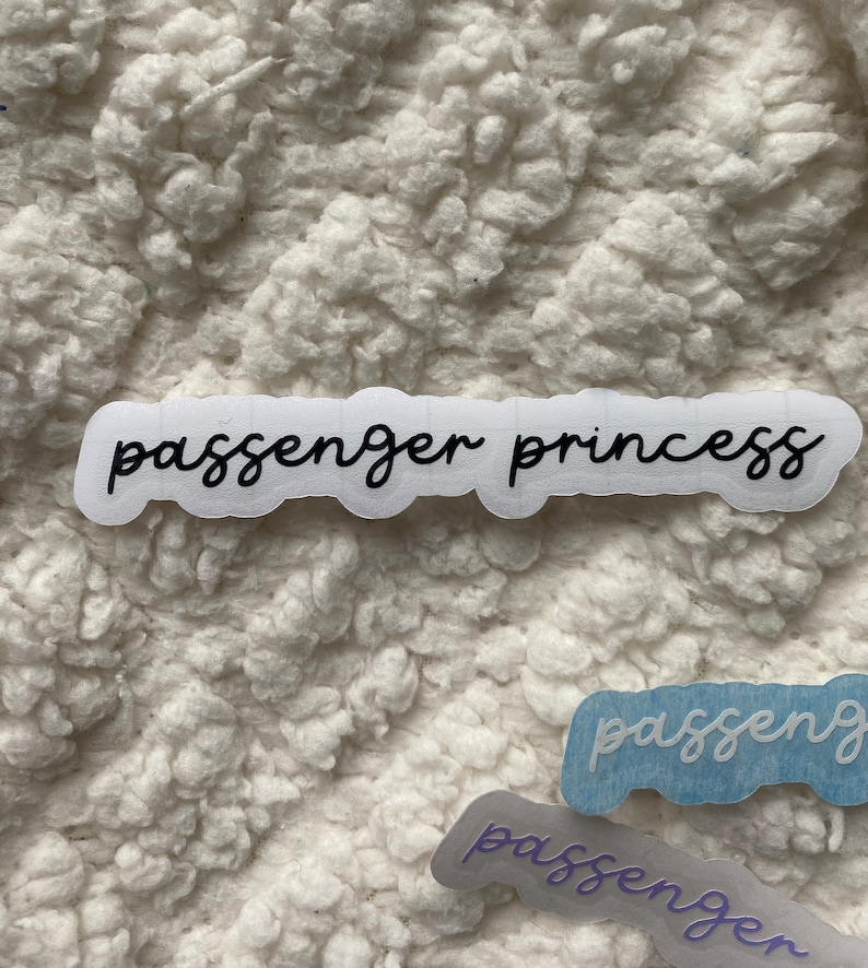 Passenger Princess Vinyl Decal Car Decal Etsy