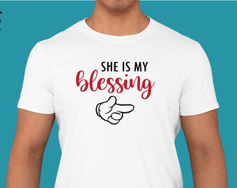 She He is my Blessing T shirt l Religious Shirt, Bible Verse Shirt, Christian Shirt, Faith Shirt, Jesus T shirt, Christian Tee, UK seller