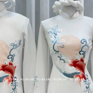 Ao Dai Couples áo Dài Cưới Wedding Ao Dai for Women and Men - Etsy