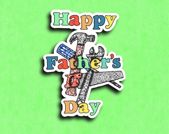 Happy Father's Day Sticker Pack Dad Gifts, Stickers, Craft Stickers ...