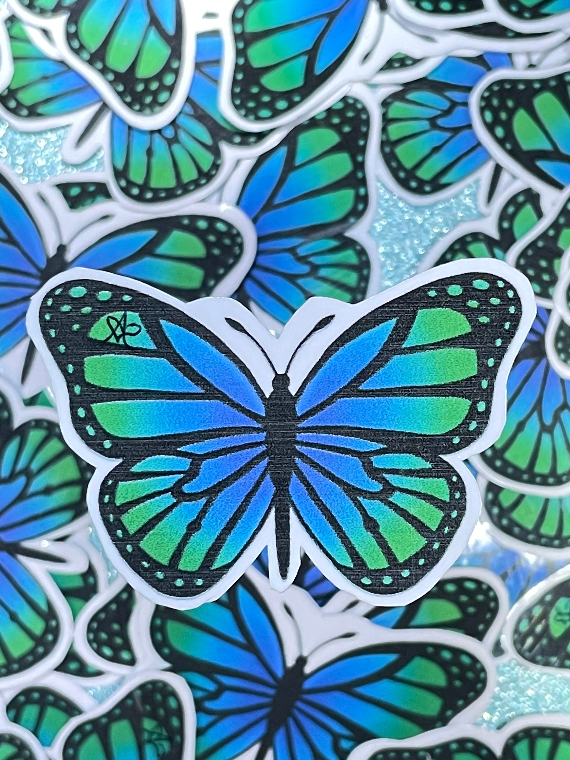 Blue Butterfly Etsy
