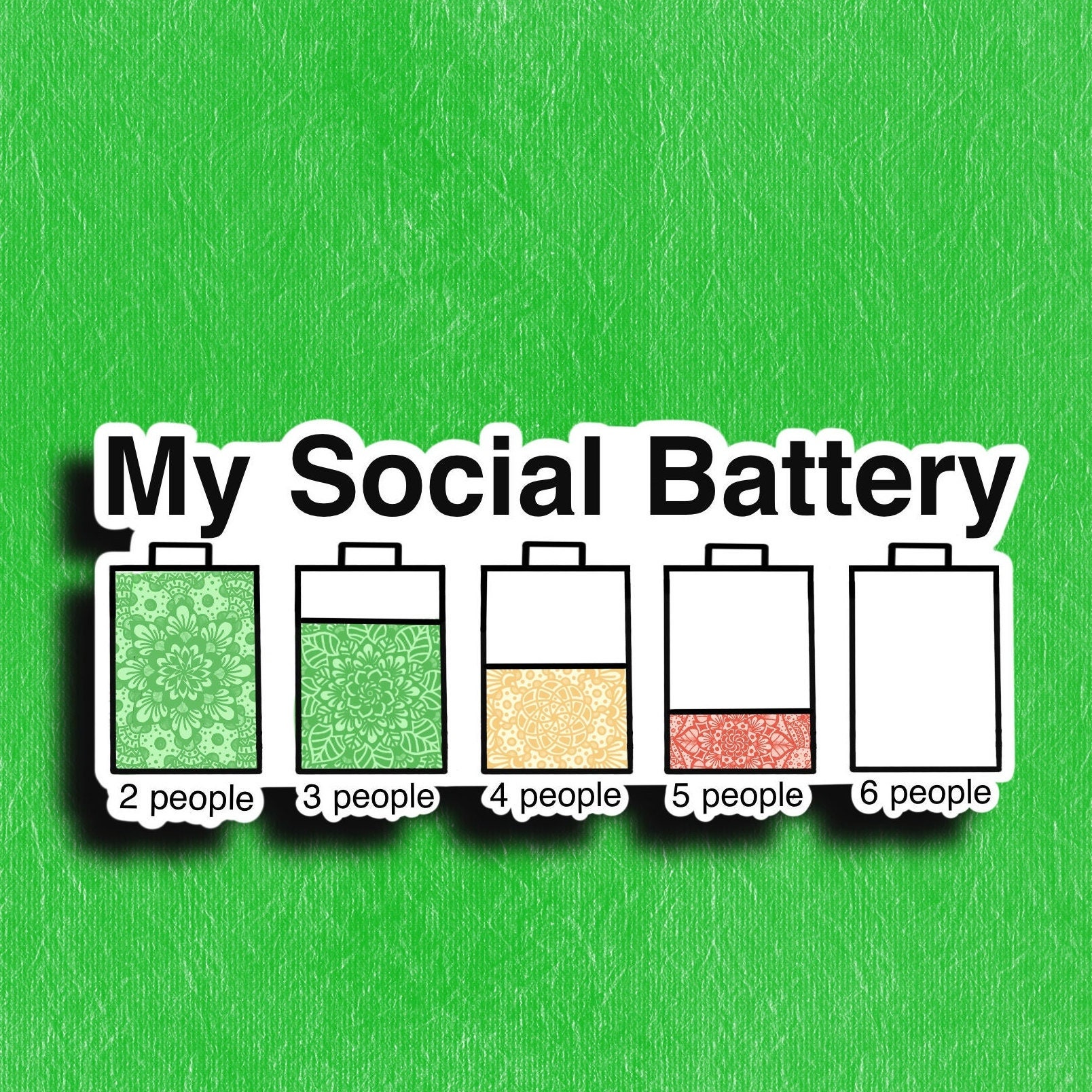 Social Battery Button / Badge (Buy 4 Get 1 FREE) – Jami Creates