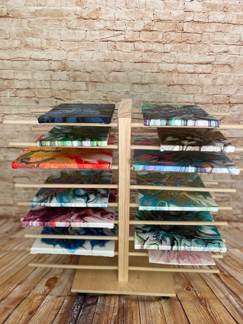 Painting Canvas Drying Rack Paint Acrylic Resin Mixed Etsy