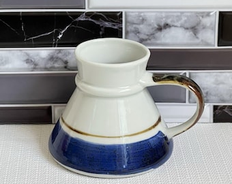 VINTAGE Japanese Otagiri Mariner Collection Stoneware Mug | Otagiri Spill Safe Coffee Mug | No Spill Coffee Mug | Tapered Ceramic Travel Mug