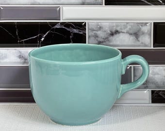 Vintage Pagnossin Treviso Made in Italy Ceramic Coffee Mug | Blue Soup Bowl Mug | Italian Kitchen Decor