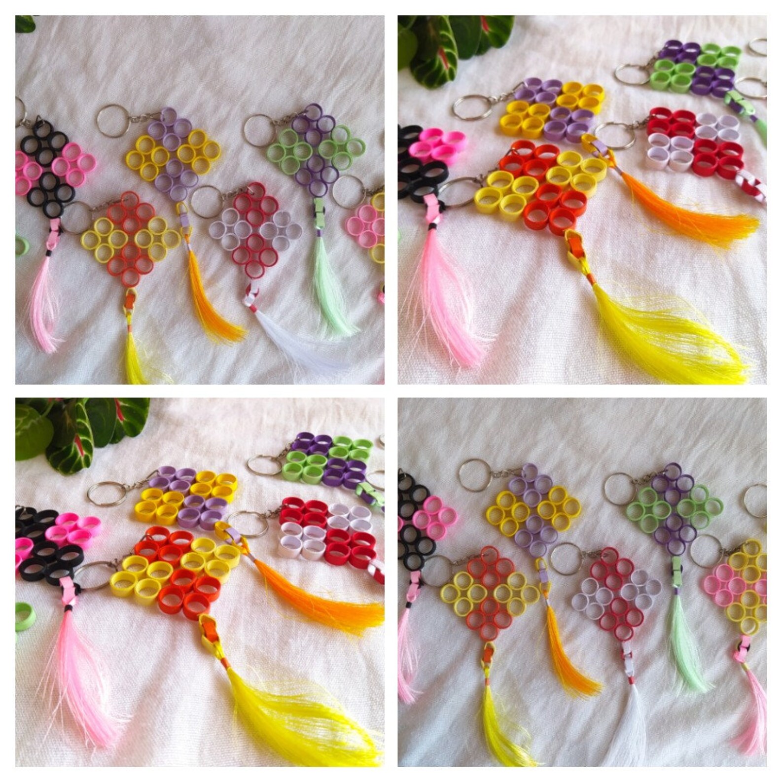 Hand Made Color Full Key Tag Beautiful Paper Quilling Key Etsy