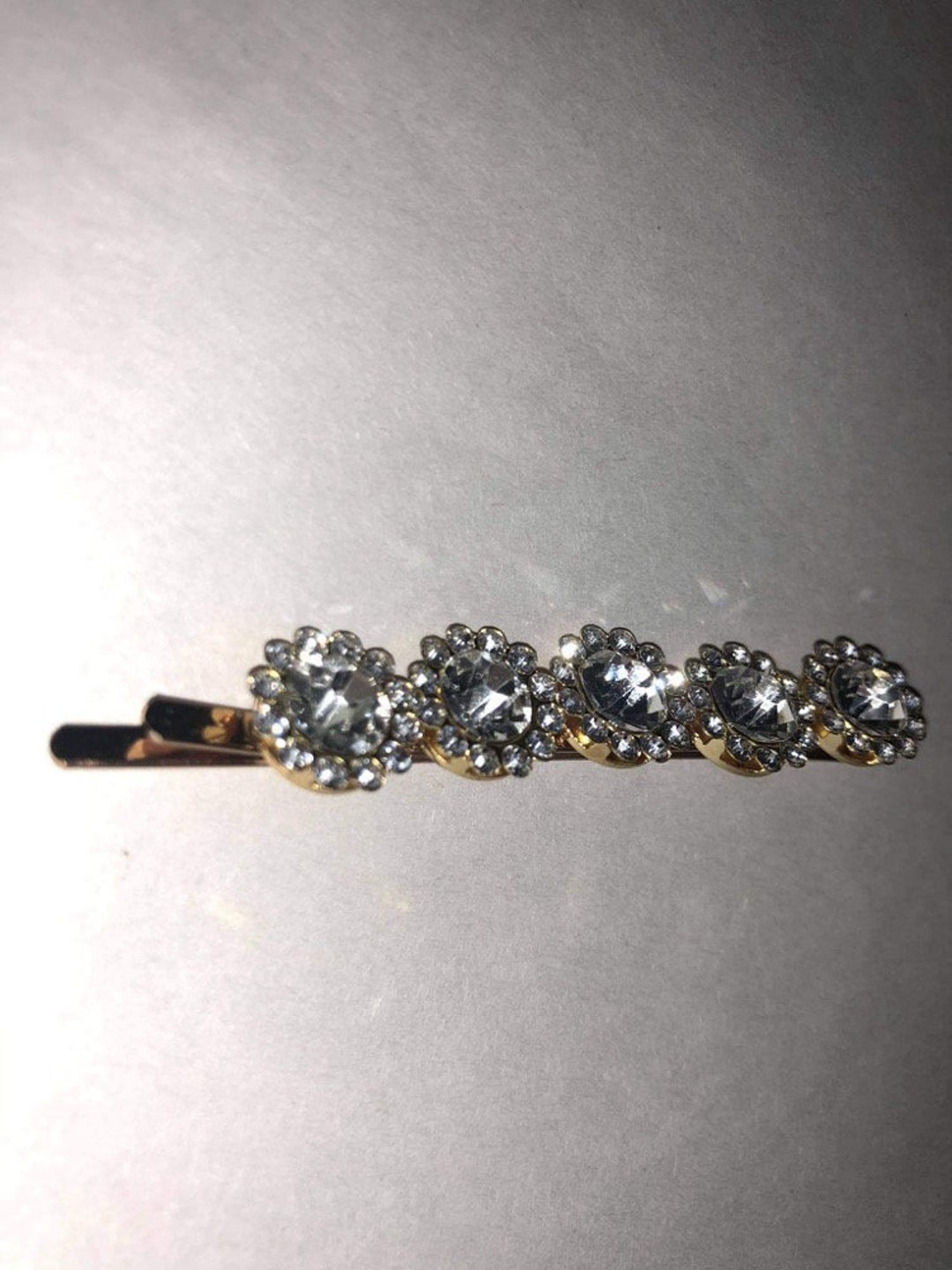White Stone Hair Clip - Etsy White Stone Hair Clip - Etsy