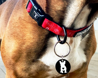 French Bulldog I.D. Tag: Enamel Pet Tag