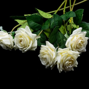 Rose d'avorio artificiali per un tocco reale Fiori nuziali Decorazioni per la casa
