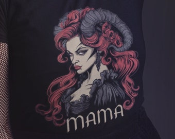 Mama T-Shirt | Dreamcore Grunge Clothing | Horror eGirl Clothes | Dark Pastel Goth - Lilith the Mother of Demons #3