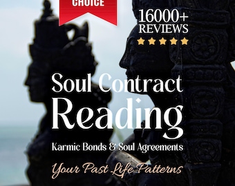 Soul Contract Psychic Reading | Karmic Connection, Love Themes & Past Life Patterns PDF | Same Day Digital Download