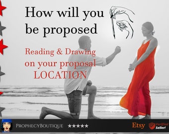 Proposal Love Reading & Intuitive Drawing of Your Future Engagement Location, Future Husband - How Will You Be Proposed To, Same Day Reading