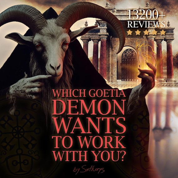 Goetia Demon Spirit Guide Portrait | Ars Goetia Intuitive Art Tarot Reading