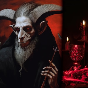 Ars Goetia Demon Portrait & Psychic Reading | Dark Art and Personalized Digital PDF Report by Sotherys Full Color+ Reading