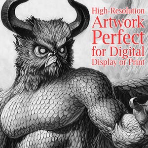 Ars Goetia Demon Portrait & Psychic Reading | Dark Art and Personalized Digital PDF Report by Sotherys image 7