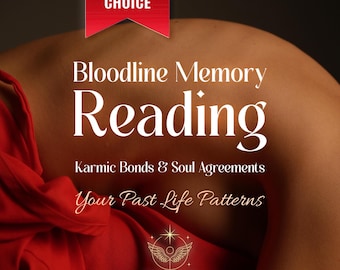 Bloodline Memory Reading | Love Patterns, Karma & Past-Life Interpretation | Same Day Tarot PDF by Sotherys