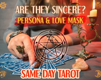 SAME DAY Love Reading - Are They Sincere? Persona Unmasked Tarot Reading by Sotherys