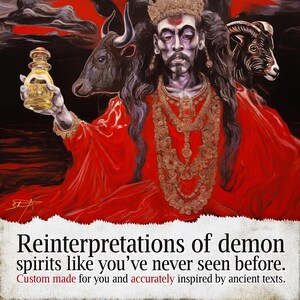 Ars Goetia Demon Portrait & Psychic Reading | Dark Art and Personalized Digital PDF Report by Sotherys image 9