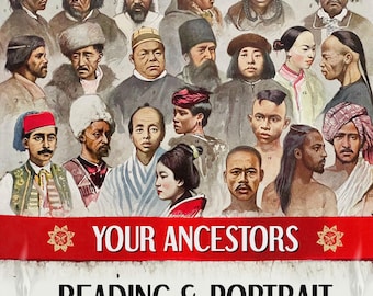 Ancestors Drawing and Reading | Psychic Commissioned Art and Written Interpretation (Same Day Digital PDF Report)