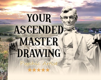 Ascended Master Reading & Portrait - Deity Reading and Intuitive Drawing Your Ascended Master Spirit Guide Same Day Tarot Reading