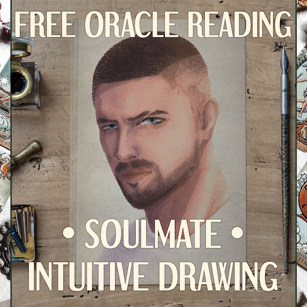 Soulmate Drawing Psychic Forensic Art, Sketch Artist & Intuitive Oracle Cards Reading, Same Day Composite Drawing Of Your Future Husband