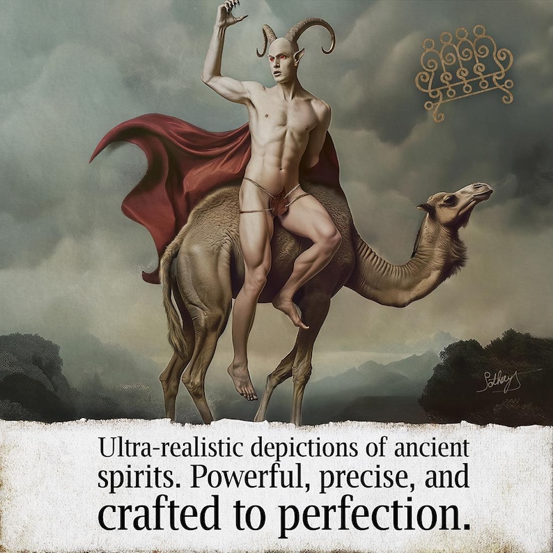 Ars Goetia Demon Portrait & Psychic Reading | Dark Art and Personalized Digital PDF Report by Sotherys image 13