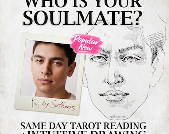 Soulmate Portrait & Tarot Reading | Custom Love Drawing and Written Insights | Digital Download by Sotherys