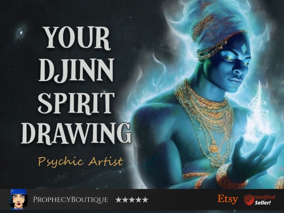 Your Arabic Djinn Spirit Guide | Commissioned Art and Guided Tarot Reading for Love & Career