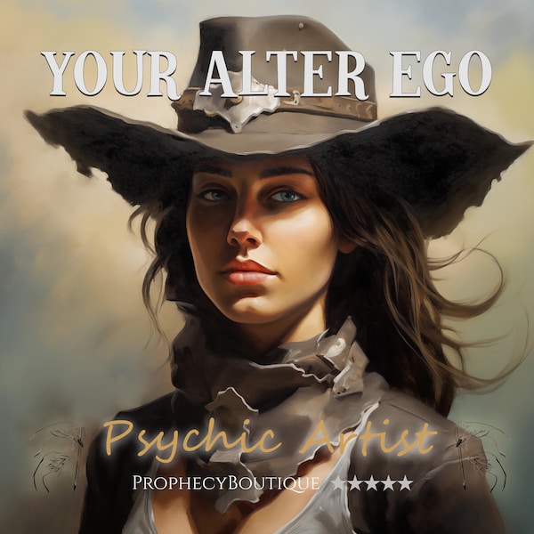 Your Alter Ego Brought To Surface - I Will Draw & Describe Your Alter Ego, Tarot Cards Reading And Intuitive Spiritual Art Portrait Custom