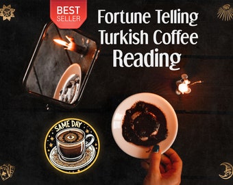Lecture de café turc révélatrice de bonne aventure • Le marc de café m'a révélé ses secrets sur votre avenir, votre amour, votre carrière • Voyant le jour même