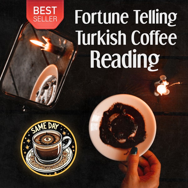 Wahrsagende Lektüre über türkischen Kaffee • Kaffeesatz hat mir seine Geheimnisse über Ihre Zukunft, Liebe, Karriere enthüllt • Hellseher am selben Tag