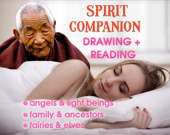 Spirit Companion Reading & Drawing - From Angels, Light Beings, Ancestors and Loved Ones To Fairies, Elves and Jinns - 12h Same Day Psychic