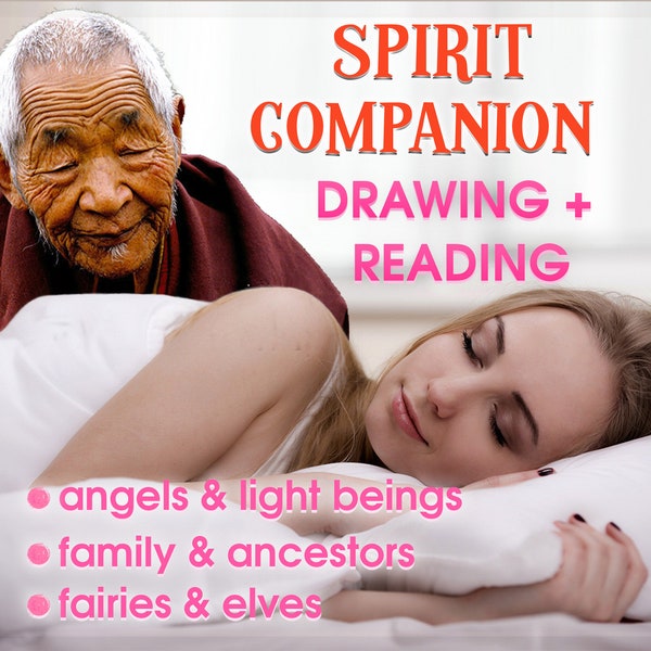 Spirit Companion Reading & Drawing - From Angels, Light Beings, Ancestors and Loved Ones To Fairies, Elves and Jinns - 12h Same Day Psychic