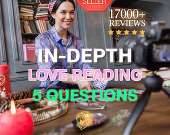 5 Question Love Reading Same Hour | In-Depth Relationship Psychic Clarity With Tarot Cards Spread Photo Included (PDF)