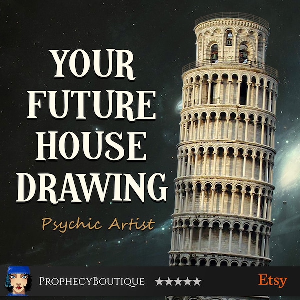 Future House Drawing Psychic Artist - I Will Draw Your Future House Psychic Drawing and Reading - Real Estate Drawing