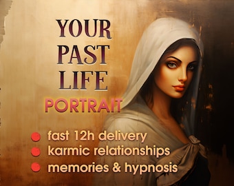 Past Life Reading and Drawing by Psychic Artist - Discover Your Previous Incarnations, Karmic Relationship, Past Memories & Hypnosis Reading