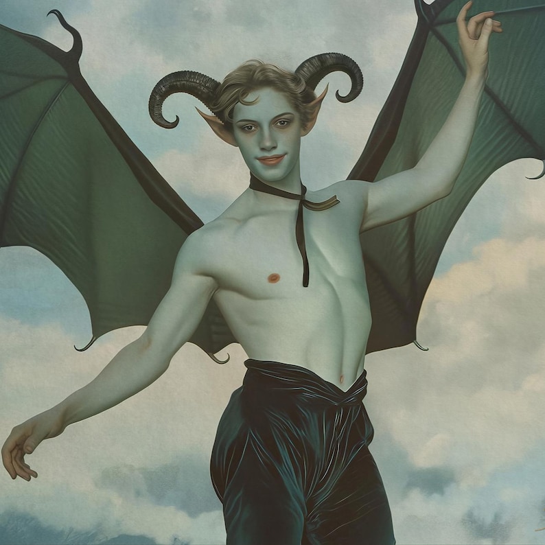 Ars Goetia Demon Portrait & Psychic Reading | Dark Art and Personalized Digital PDF Report by Sotherys Ultra Realistic Art
