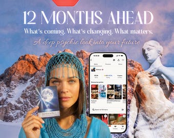 Your Next 12 Months | Year Ahead Tarot Reading | Same Day Digital Download by Sotherys