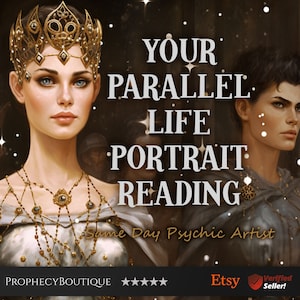 Parallel Life Drawing Psychic Artist - I Will Draw You in a Parallel Life Projection Psychic Drawing and Reading - Same Day 12H Delivery
