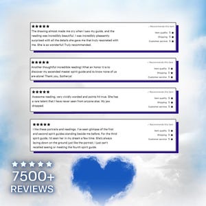 May include: Five-star reviews for a service with over 7,500 positive customer testimonials. The reviews highlight the quality of the service, the shipping speed, and the customer service.