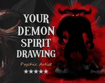 I Will Draw Your Demon Spirit Guide Occult Art and Psychic Reading - Same Day 12H Delivery