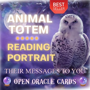 Animal Totem Messages, Your Power Animal Totem Reading & Drawing, Animal Totem Art, Animal Totem Reading, Ancestors Reading, Oracle Cards